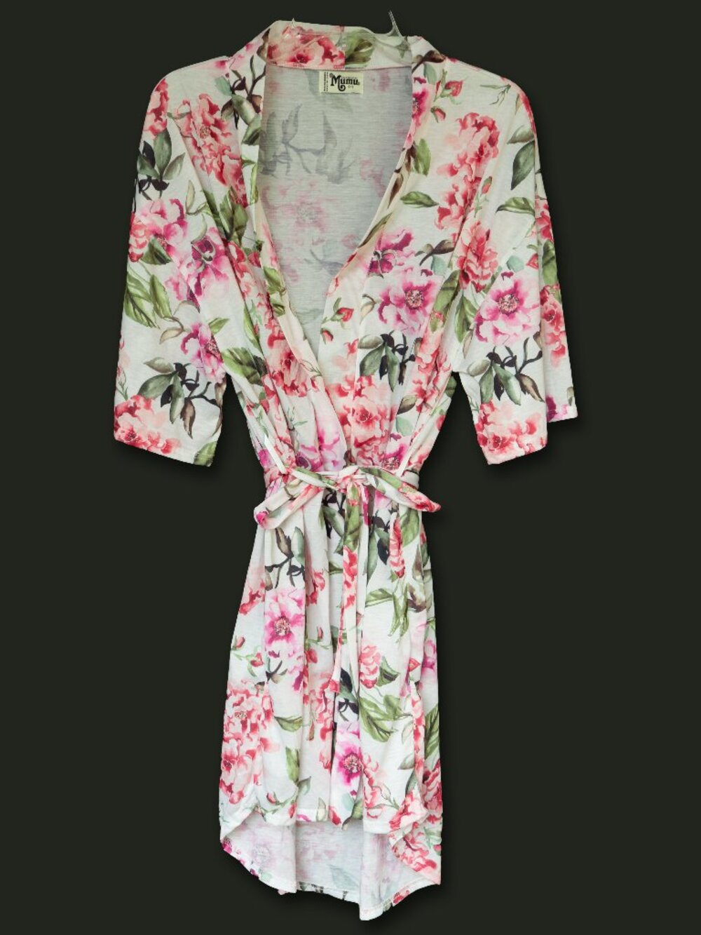 Show me Your Mumu Rose Robe Bridal Bridesmaid Lightweight Loose Floral Wrap